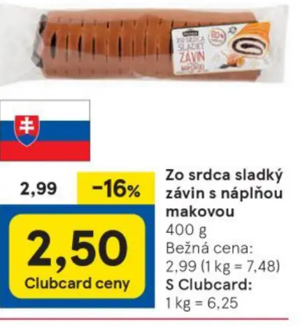 Zo srdca sladký závin s náplňou makovou