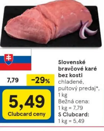 Slovenské bravčové karé bez kosti