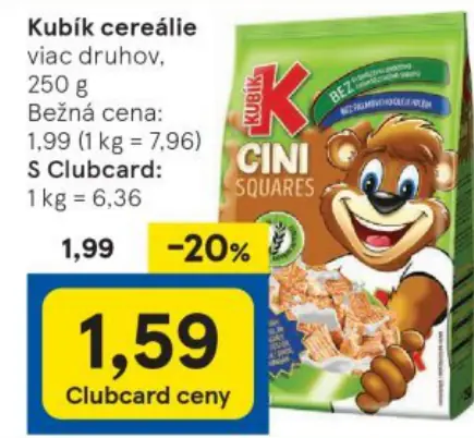 Kubík cereálie