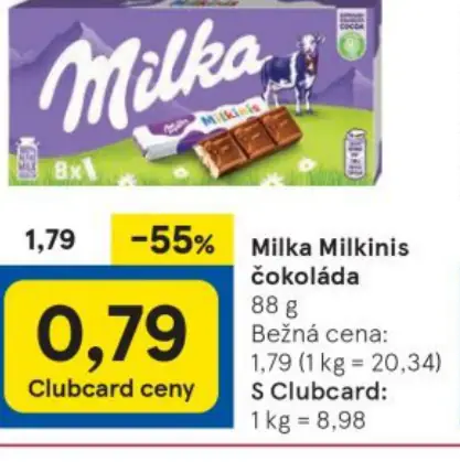 Milka Milkis čokoláda