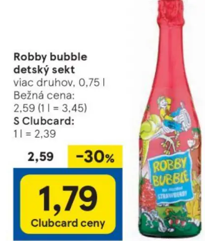 Robby bubble detský sekt