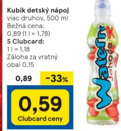 Kubík detský nápoj