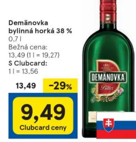 Demänovka bylinná horká 38 %