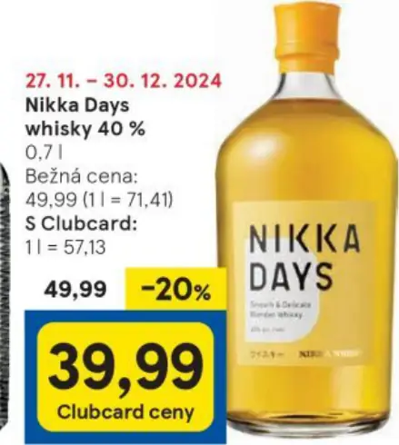 Nikka Days whisky 40 %