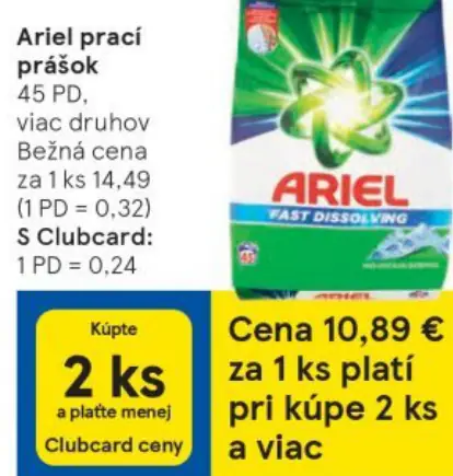 Ariel praci prášok