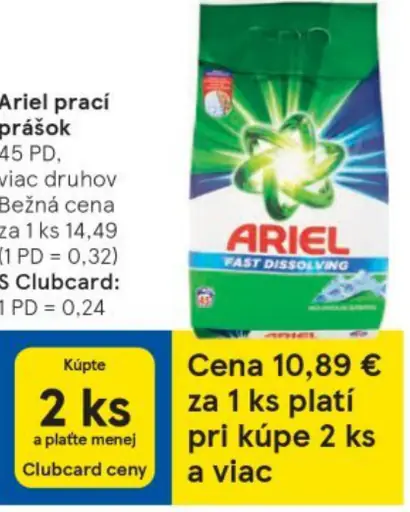 Ariel prací prášok