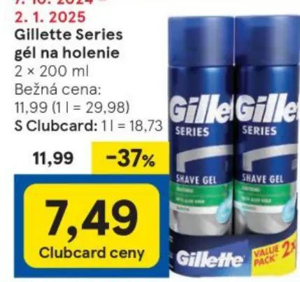 Gillette Series gél na holenie