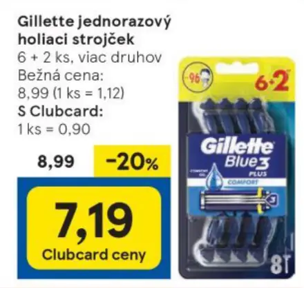 Gillet jednorazový holiaci strojček