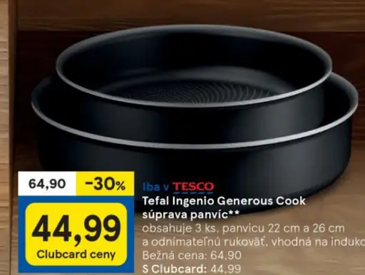 Tefal Ingenio Generous Cook súprava panvíc