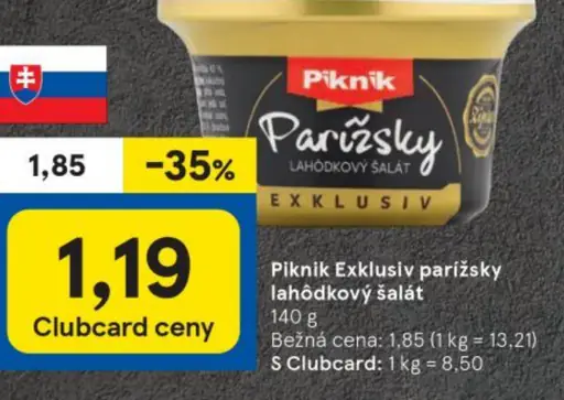 Piknik Exkluzív Parížsky lahôdkový šalát