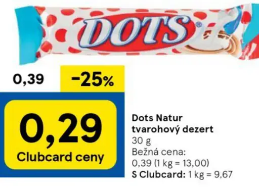 Dots Natur tvarohový dezert