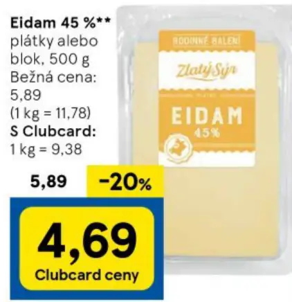 Eidam 45 %**