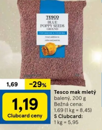 Tesco mak mletý