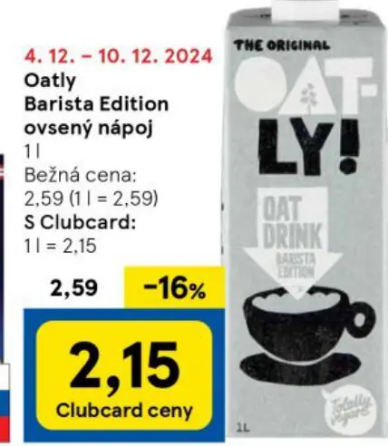 Oatly Barista Edition