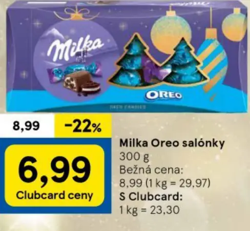 Milka Oreo salónky