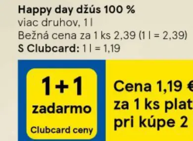 Happy day džús 100 %