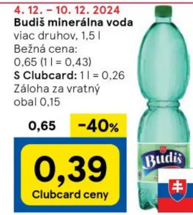 Budiš minerálna voda