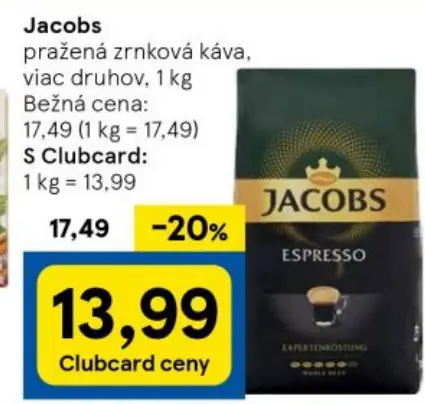 Jacobs zrnková káva