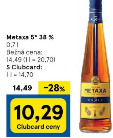 Metaxa 5* 38 %