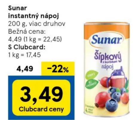 Sunar instantný nápoj