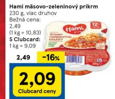 Hami mäsovo-zeleninový príkrm