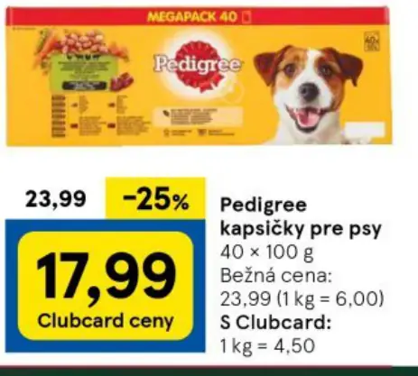 Pedigree kapsičky pre psy