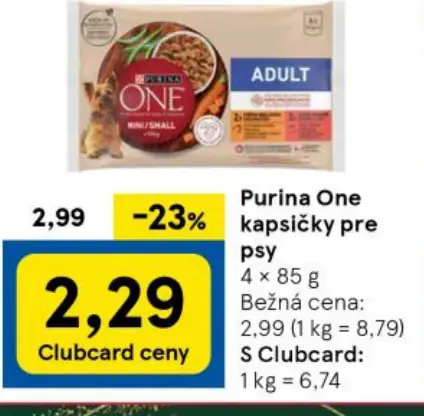 Purina One kapsičky pre psy