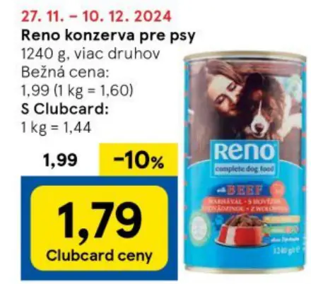 Reno konzerva pre psy