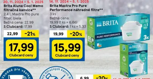 Brita Aluna Cool Memo filtračná kanvička