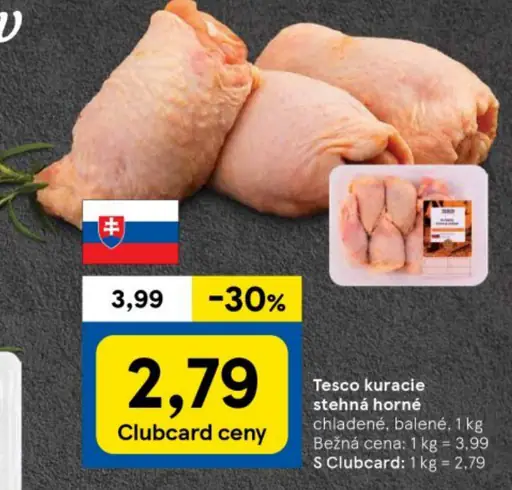 Tesco kuracie stehná