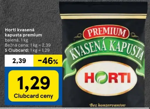 Horti kvasená kapusta premium