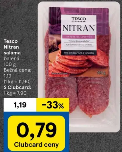 Tesco Nitran saláma