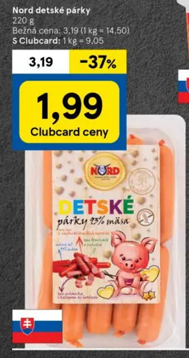 Nord detské párky