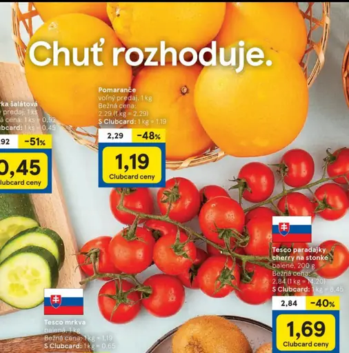 Tesco mrazená mrkva