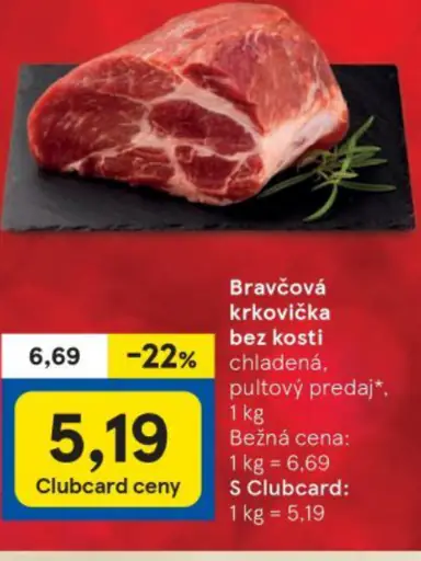 Bravčová krkovička bez kosti