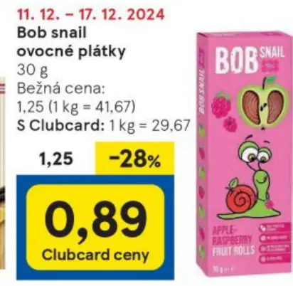 Bob snail ovocné plátky