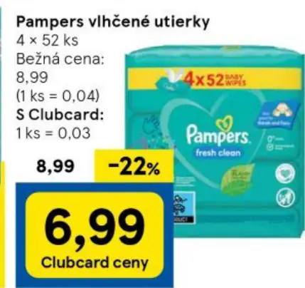 Pampers vlhčené utierky