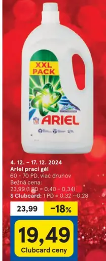 Ariel prací gél