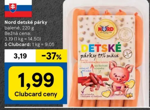 Nord detské párky