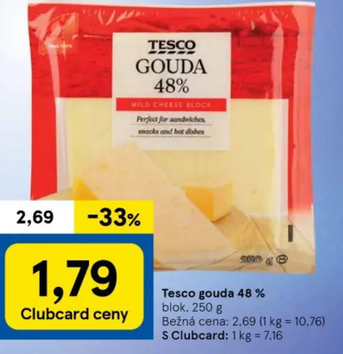 Tesco gouda 48 %