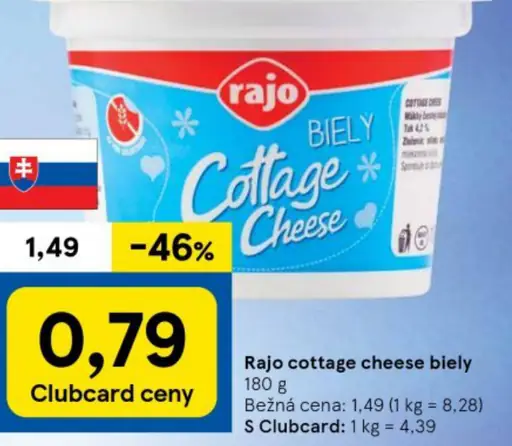 Rajo cottage cheese biely