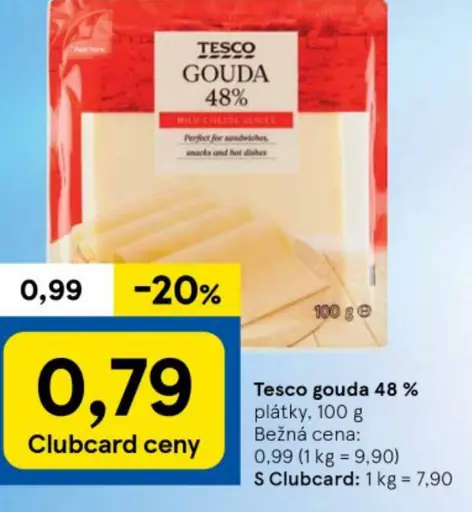 Tesco gouda 48 %