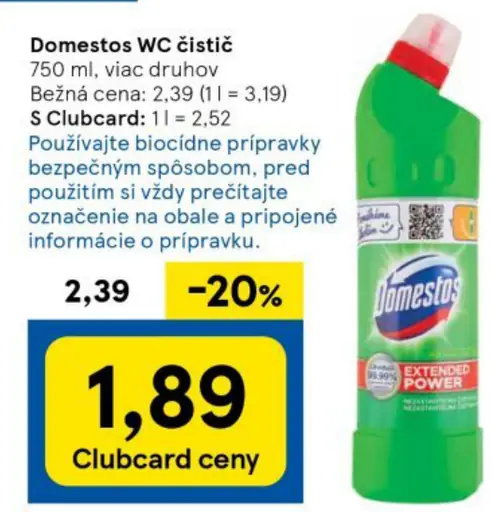 Domestos WC čistič