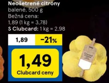 Neošetrečené citróny