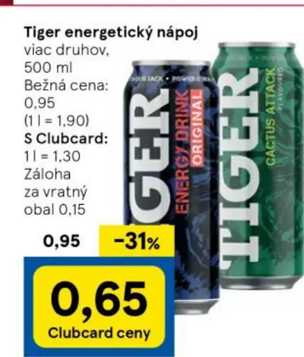 Tiger energetický nápoj Original