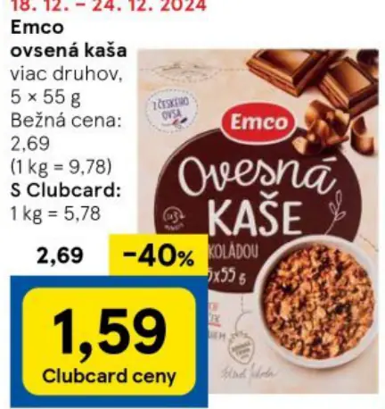 Emco ovsená kaša