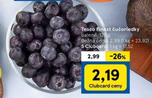 Tesco Finest čučoriedky