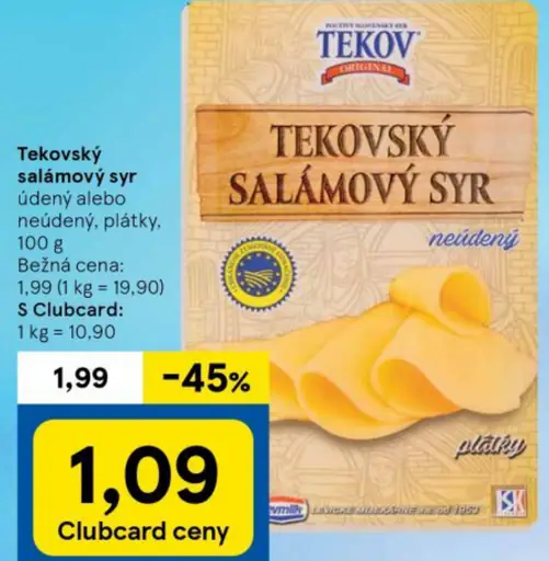 Tekovský salámový syr