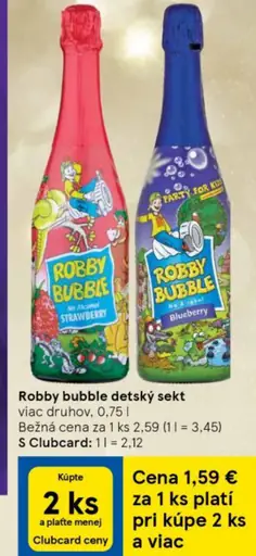 Robby bubble detský sekt