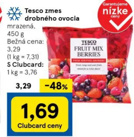 TESCO zmies drobného ovocia